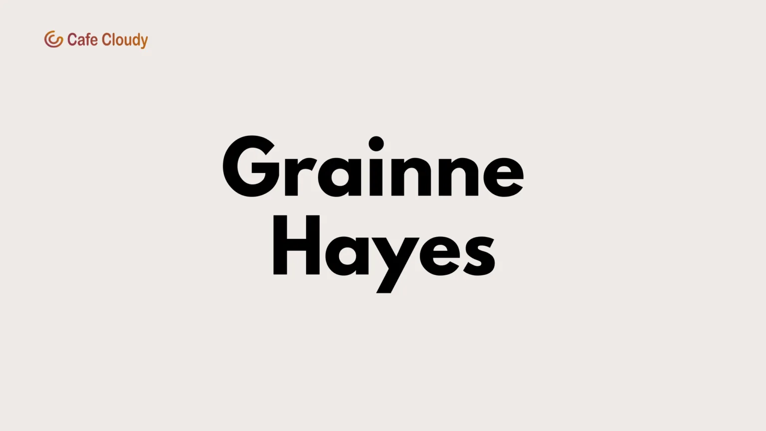 Let’s explore Grainne Hayes’ details and Net Worth