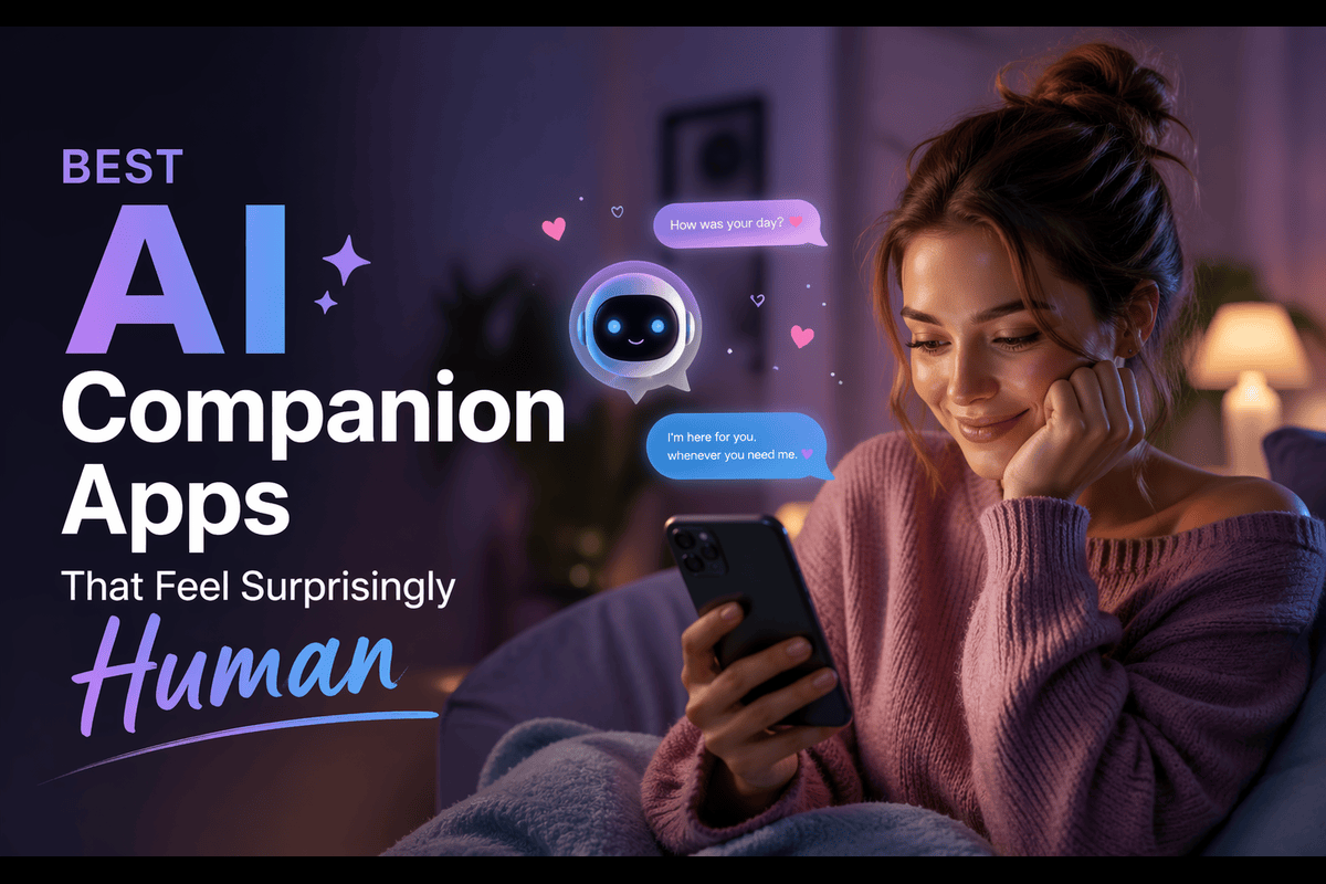 	Best AI Companion Apps That Feel Surprisingly Human