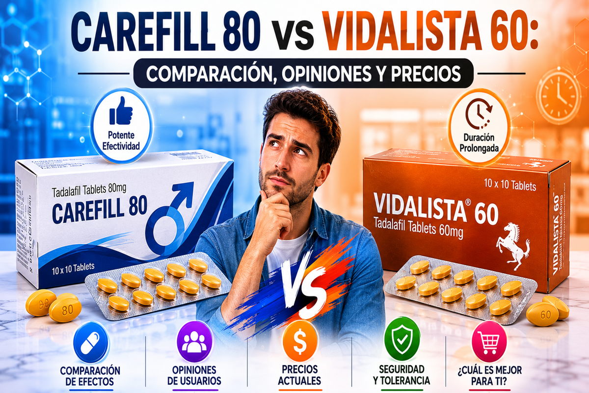 	Carefill 80 vs Vidalista 60: Opiniones y Precios España