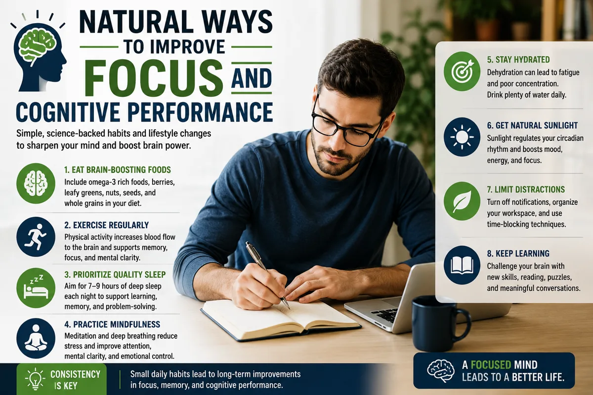 Natural Ways to Improve Focus and Cognitive Performance