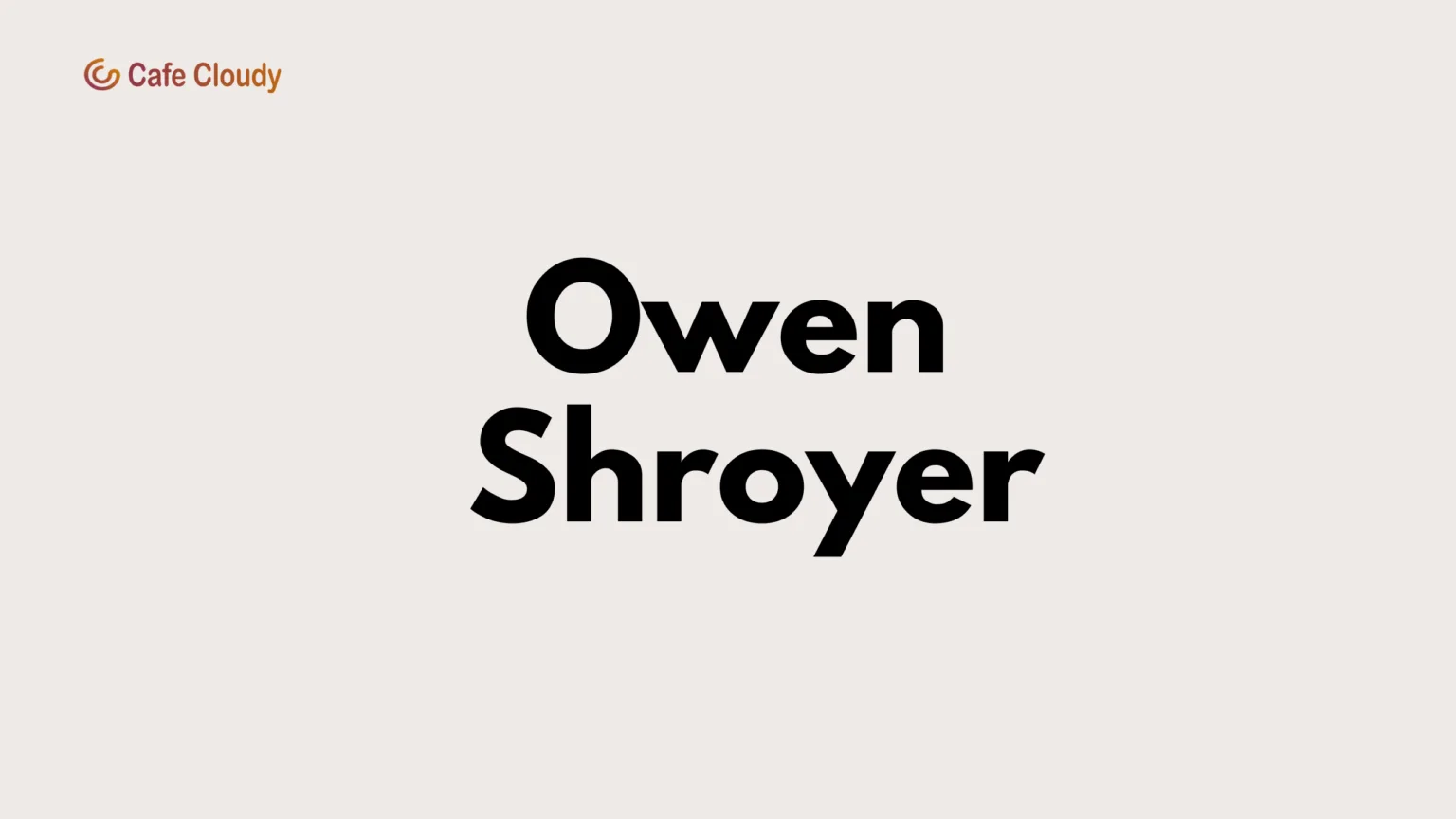 Owen Shroyer Biography | American Radio Presenter