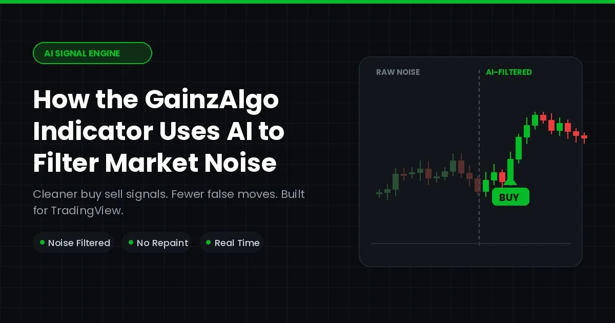 How the GainzAlgo Indicator Uses AI to Filter Noise